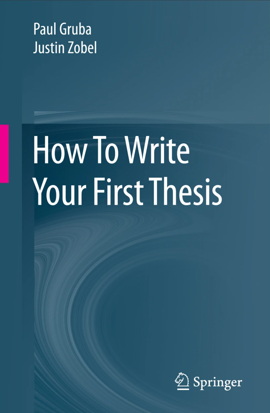 How To Write Your First Thesis — cover
