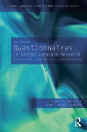 Questionnaires in Second Language Research — cover